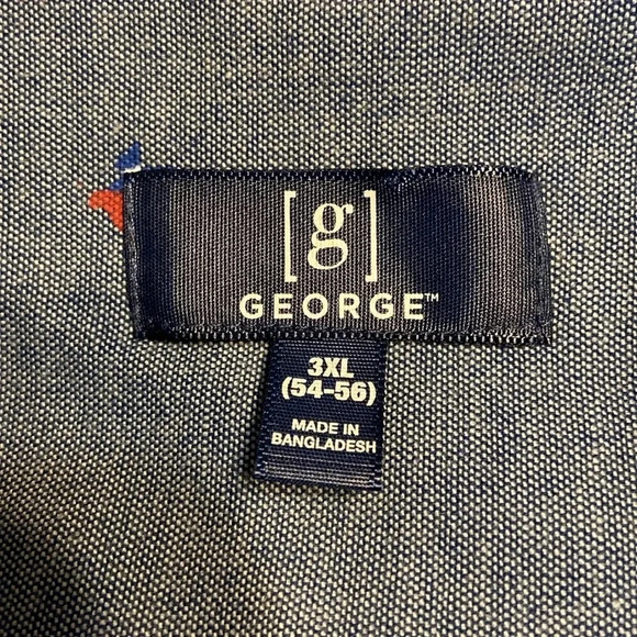 Mens button down shirt featuring the state of Texas on a blue background 3XL - Picture 6 of 6